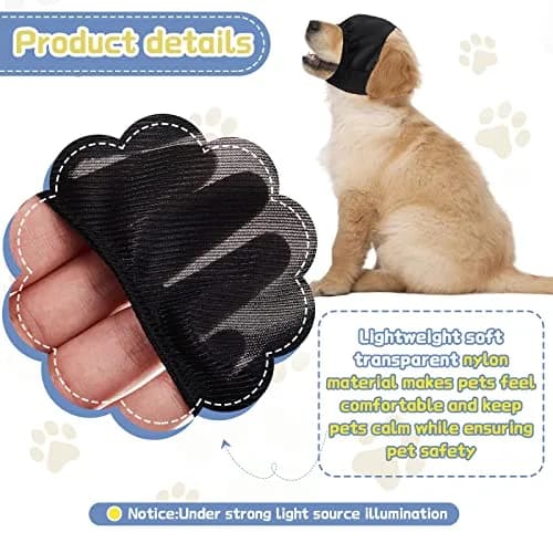 Xuniea Dog Calming Cap Small | Anxiety Eye Cover for Grooming & Thunderstorms thumbnail 2