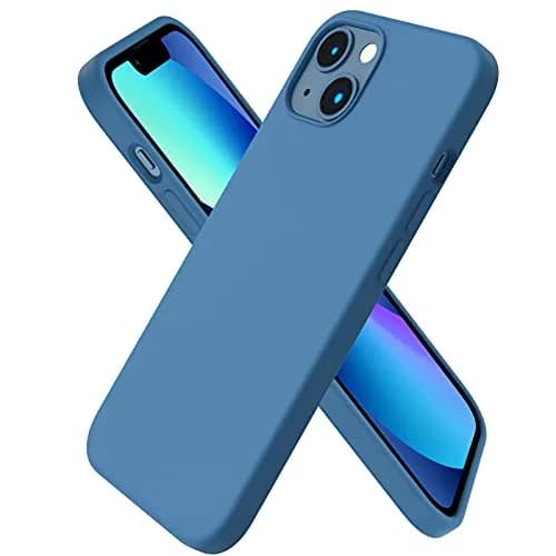 ORNARTO Slim Liquid Silicone Case for iPhone 13 (6.1-inch) | 3-Layer Full Coverage Soft Gel Protective Cover thumbnail 1