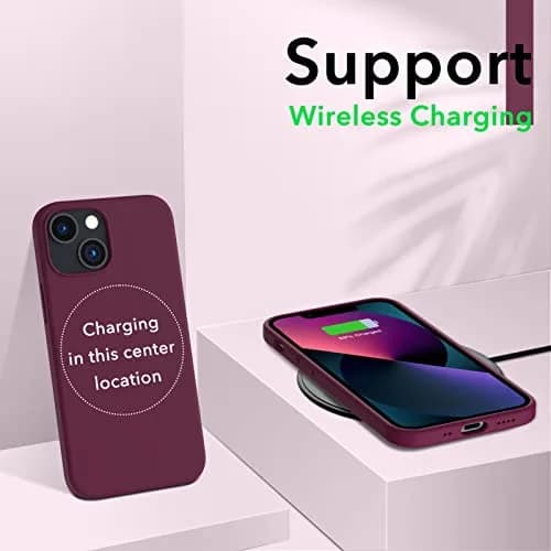 ORNARTO Liquid Silicone Case for iPhone 13 Mini (5.4 inches) | Shock-Absorbent, Smooth Touch, Microfiber Lining thumbnail 5