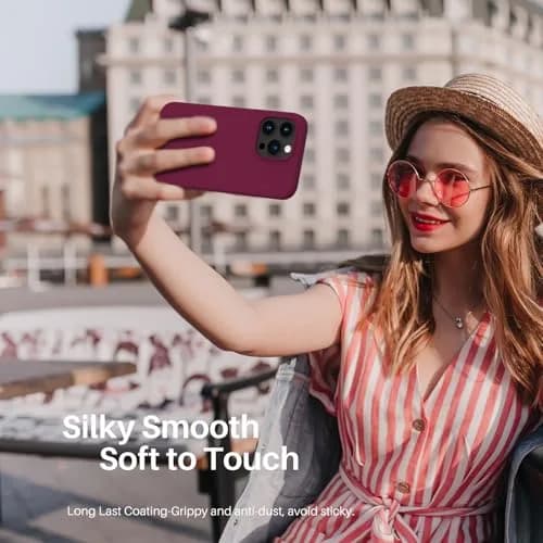 ORNARTO Liquid Silicone Case for iPhone 13 Pro 6.1-inch (15.5cm) | Smooth Touch & Reinforced Toughness thumbnail 6
