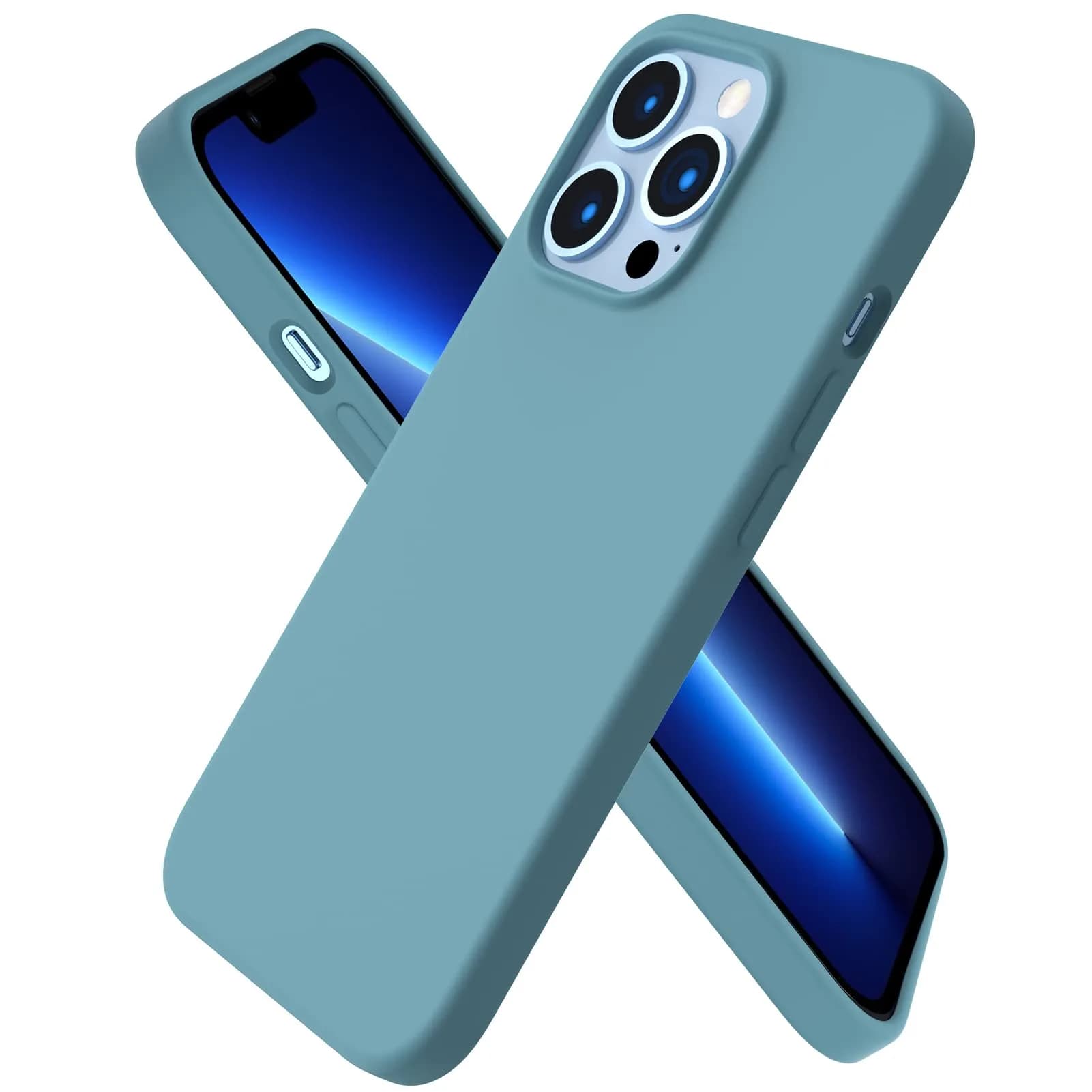 ORNARTO for iPhone 13 Pro Case, Slim Liquid Silicone, Cactus | Shockproof, Dustproof & Easy to Clean thumbnail 1