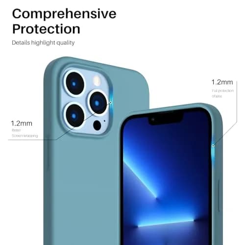 ORNARTO for iPhone 13 Pro Case, Slim Liquid Silicone, Cactus | Shockproof, Dustproof & Easy to Clean thumbnail 4