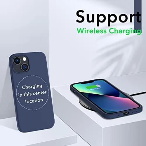 ORNARTO Liquid Silicone Case for iPhone 13 Mini 5.4 inch (13.5 cm) | Soft Gel Rubber with Microfiber Lining thumbnail 5