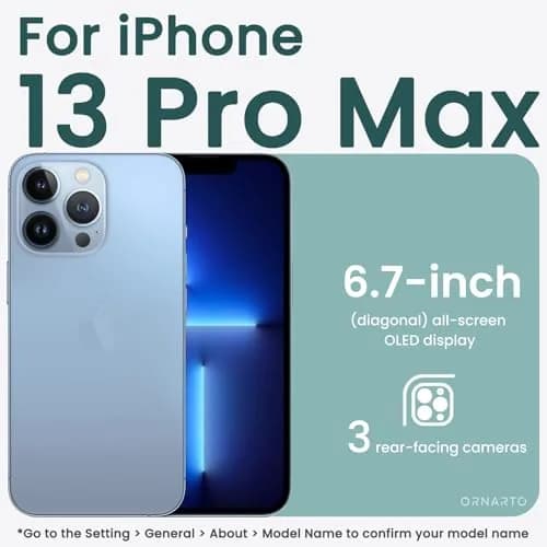 ORNARTO Compatible with iPhone 13 Pro Max Case 6.7" | Liquid Silicone, Full Coverage, Soft Rubber, Mint Green thumbnail 2