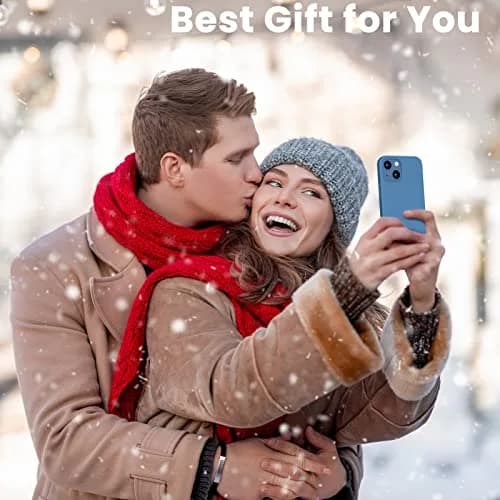 ORNARTO Compatible with iPhone 13 Mini Case, Slim Liquid Silicone 5.4 inch | Full Coverage, Microfiber Cushion, 3 Layers, Blue thumbnail 6