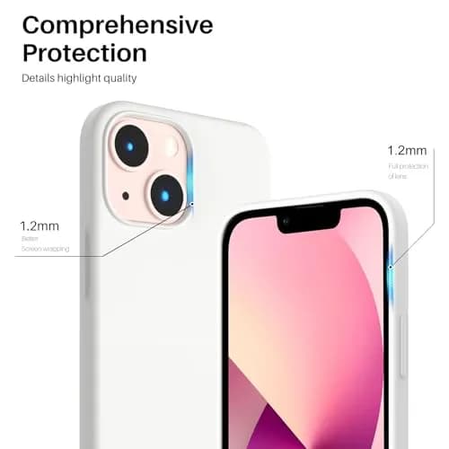 ORNARTO Liquid Silicone Case for iPhone 13 Mini (5.4 inches) | SGS Drop-Tested, Microfiber Lining thumbnail 4