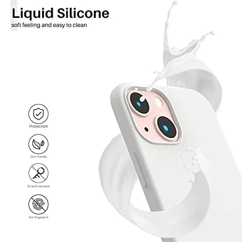 ORNARTO Liquid Silicone Case for iPhone 13 Mini (5.4 inches) | SGS Drop-Tested, Microfiber Lining thumbnail 3