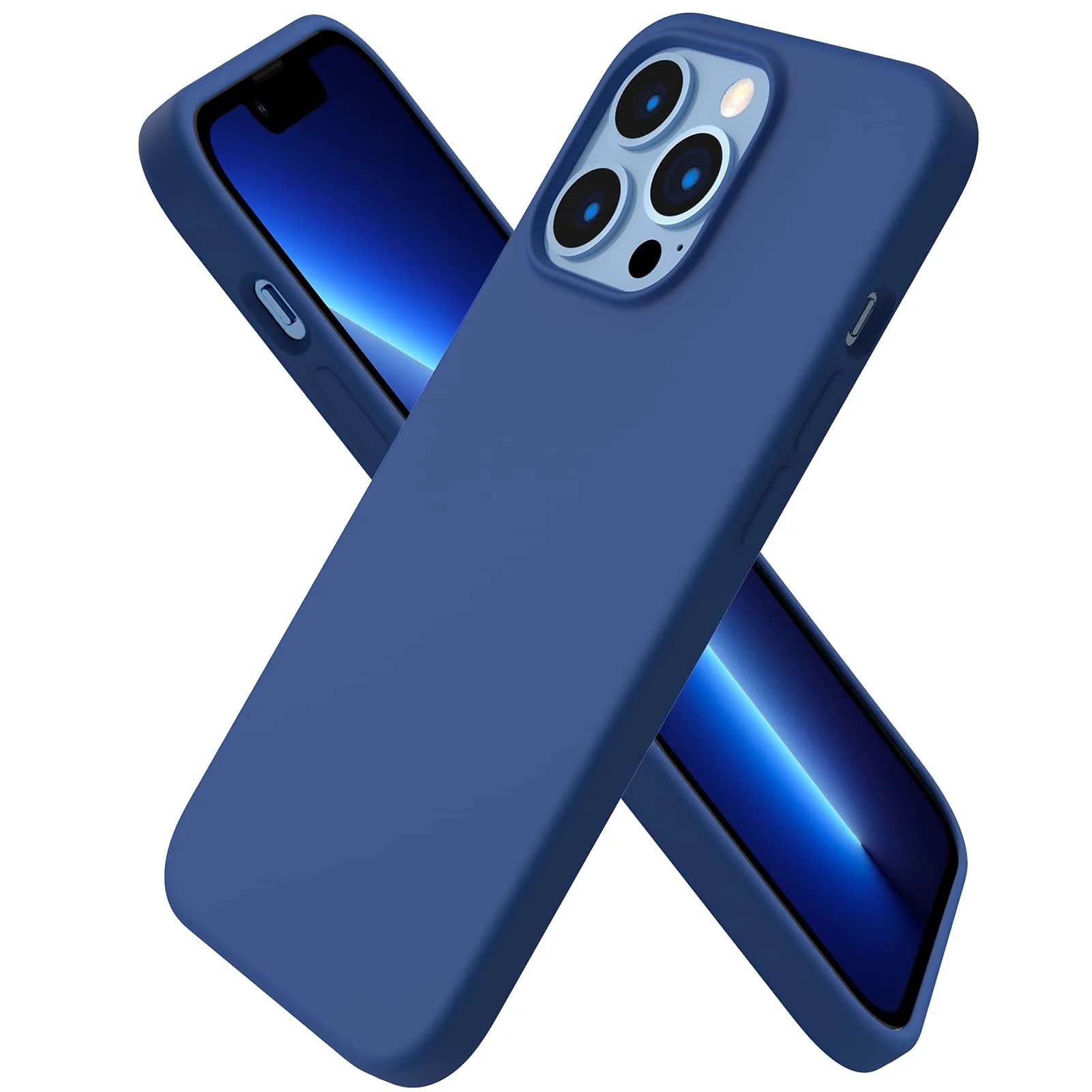 ORNARTO iPhone 13 Pro Case, Slim Liquid Silicone, Royal Blue | Shock-Absorbent & Easy to Clean — Royal Blue