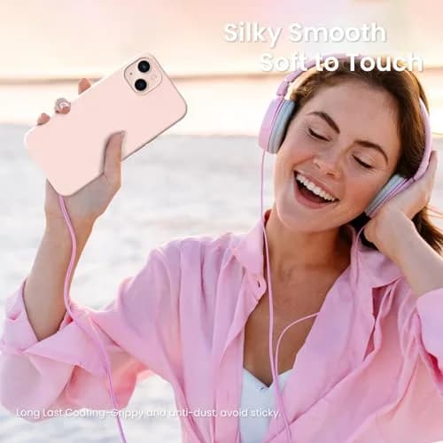 ORNARTO Liquid Silicone Case for iPhone 13 (6.1 inches) | Chalk Pink, SGS/GRS Certified thumbnail 6