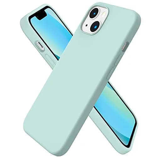 ORNARTO Liquid Silicone Case for iPhone 13 (6.1 inch) | Mint Green, Slim Fit, Shockproof thumbnail 1