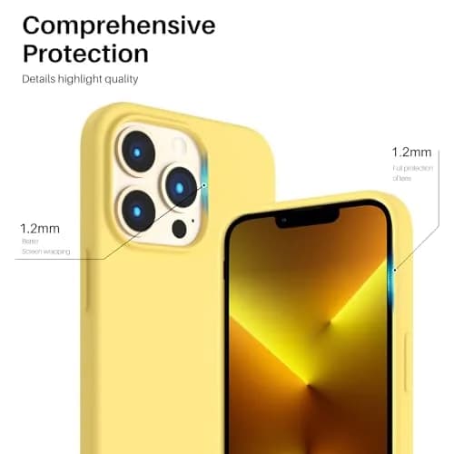 ORNARTO Liquid Silicone Case for iPhone 13 Pro 6.1-inch | Slim Fit, Smooth Touch thumbnail 4