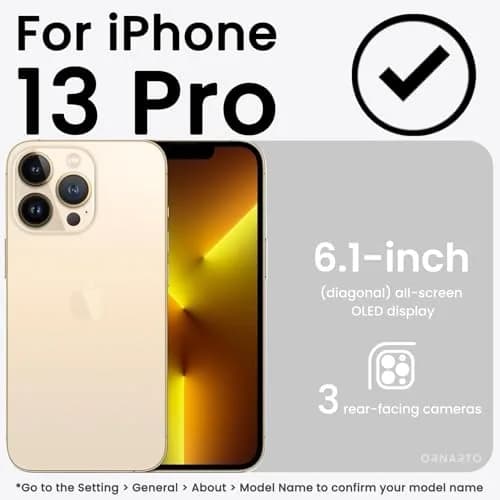ORNARTO Liquid Silicone Case for iPhone 13 Pro 6.1-inch | Slim Fit, Smooth Touch thumbnail 2
