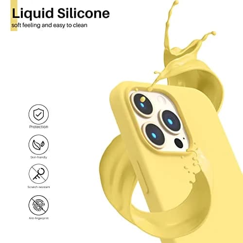 ORNARTO Liquid Silicone Case for iPhone 13 Pro 6.1-inch | Slim Fit, Smooth Touch thumbnail 3