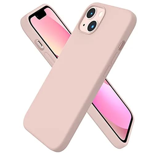 ORNARTO Liquid Silicone Case for iPhone 13, Sand Chalk Pink | Shockproof & Dustproof thumbnail 1