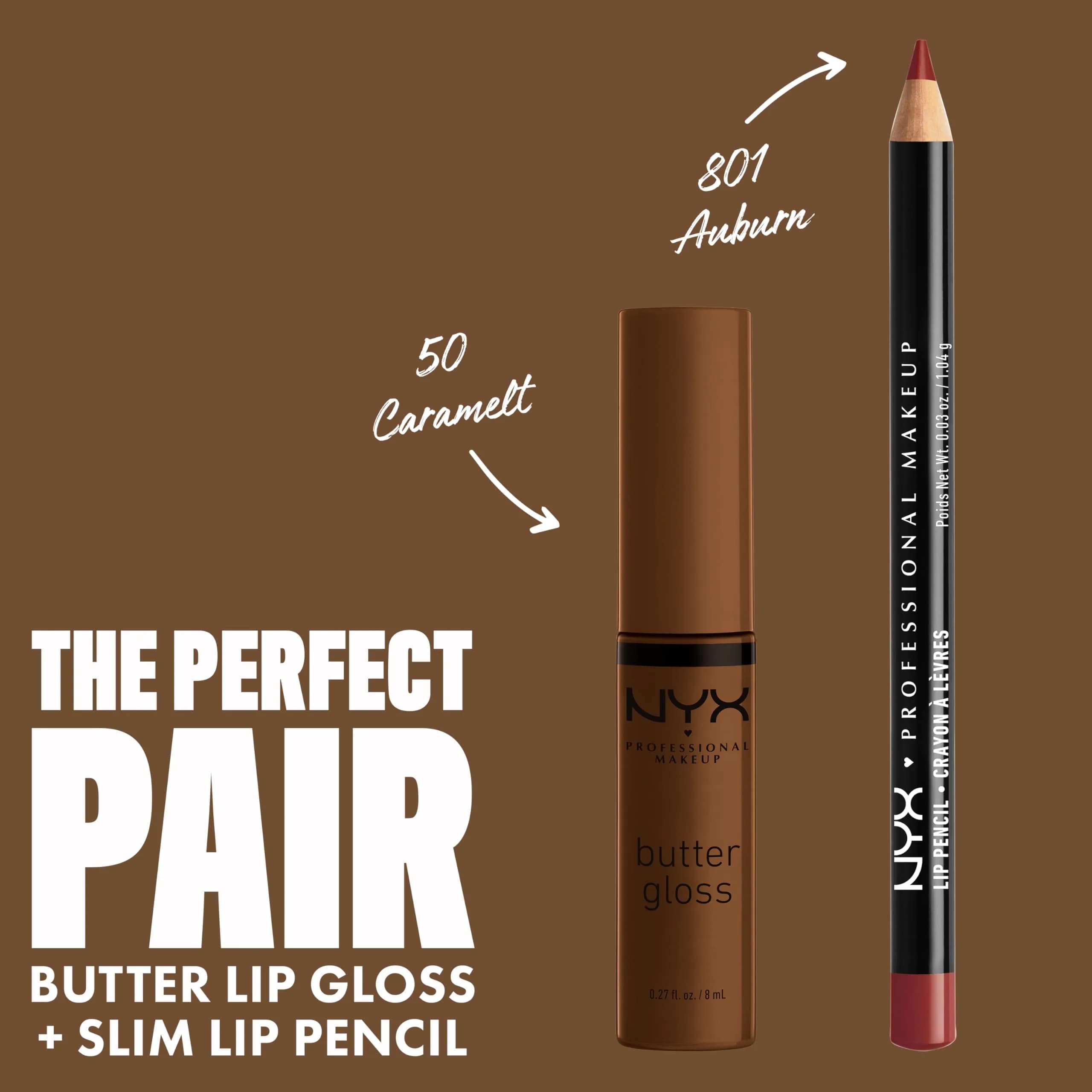 NYX PROFESSIONAL MAKEUP Butter Gloss in Brown Sugar - Caramelt Medium Brown, Vegan & Non-Sticky Shine (7.65 ml / 0.27 Fl Oz) thumbnail 4