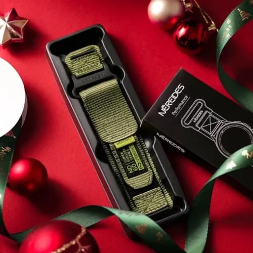 Nereides Nylon Watch Band Compatible with Samsung Galaxy Watch 7/6/5/4 40mm 44mm, 20mm Sport Strap (Army Green, L) thumbnail 8