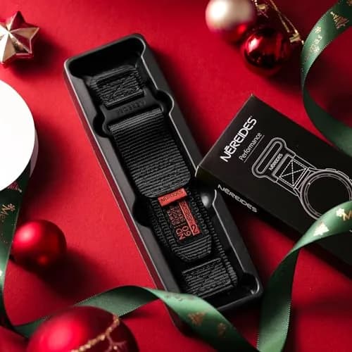 Nereides Black Nylon Watch Band for Samsung Galaxy Watch 7/6/5/4 40mm 44mm | Compatible with 20mm Smartwatches thumbnail 8