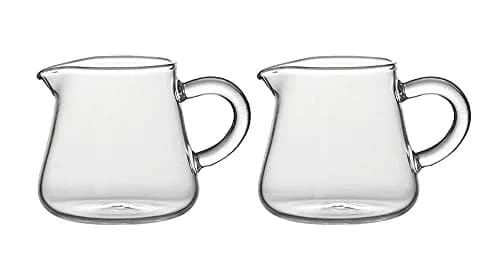 Mozacona Glass Creamer Pitcher 70ml (2.37 Fl Oz) | Set of 2 for Serving Milk & Sauces thumbnail 1