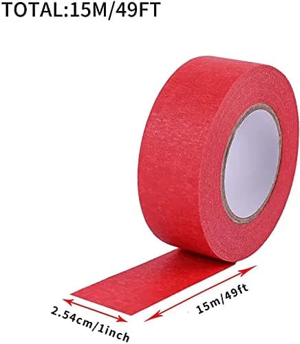 JONYEE Colorful Masking Tape Rolls, 12 Colors, 1 Inch x 16 Yards Each | Arts & Crafts, Labeling, DIY Decor thumbnail 5