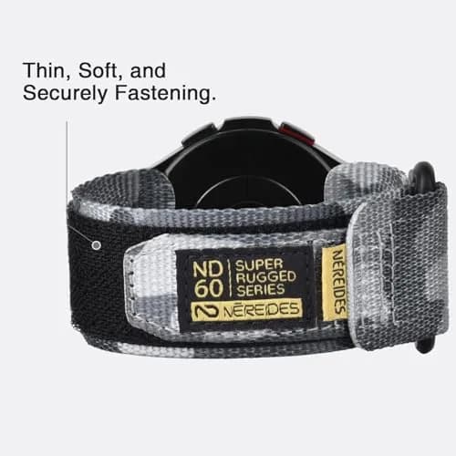 Nereides 20mm Nylon Watch Band for Samsung Galaxy Watch 7/6/5/4 40mm 44mm, Classic 42mm 46mm, 5 Pro 45mm, Active 2 40mm 44mm | Breathable Camouflage Sports Strap thumbnail 6