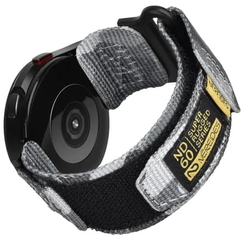 Nereides 20mm Nylon Watch Band for Samsung Galaxy Watch 7/6/5/4 40mm 44mm, Classic 42mm 46mm, 5 Pro 45mm, Active 2 40mm 44mm | Breathable Camouflage Sports Strap - main product image