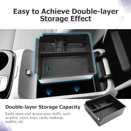 ZCLINKO Hyundai Tucson Center Console Organizer Armrest Storage Box | Custom Fit for 2022-2026 NX4 Models thumbnail 6
