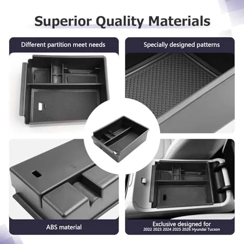 ZCLINKO Hyundai Tucson Center Console Organizer Armrest Storage Box | Custom Fit for 2022-2026 NX4 Models thumbnail 7