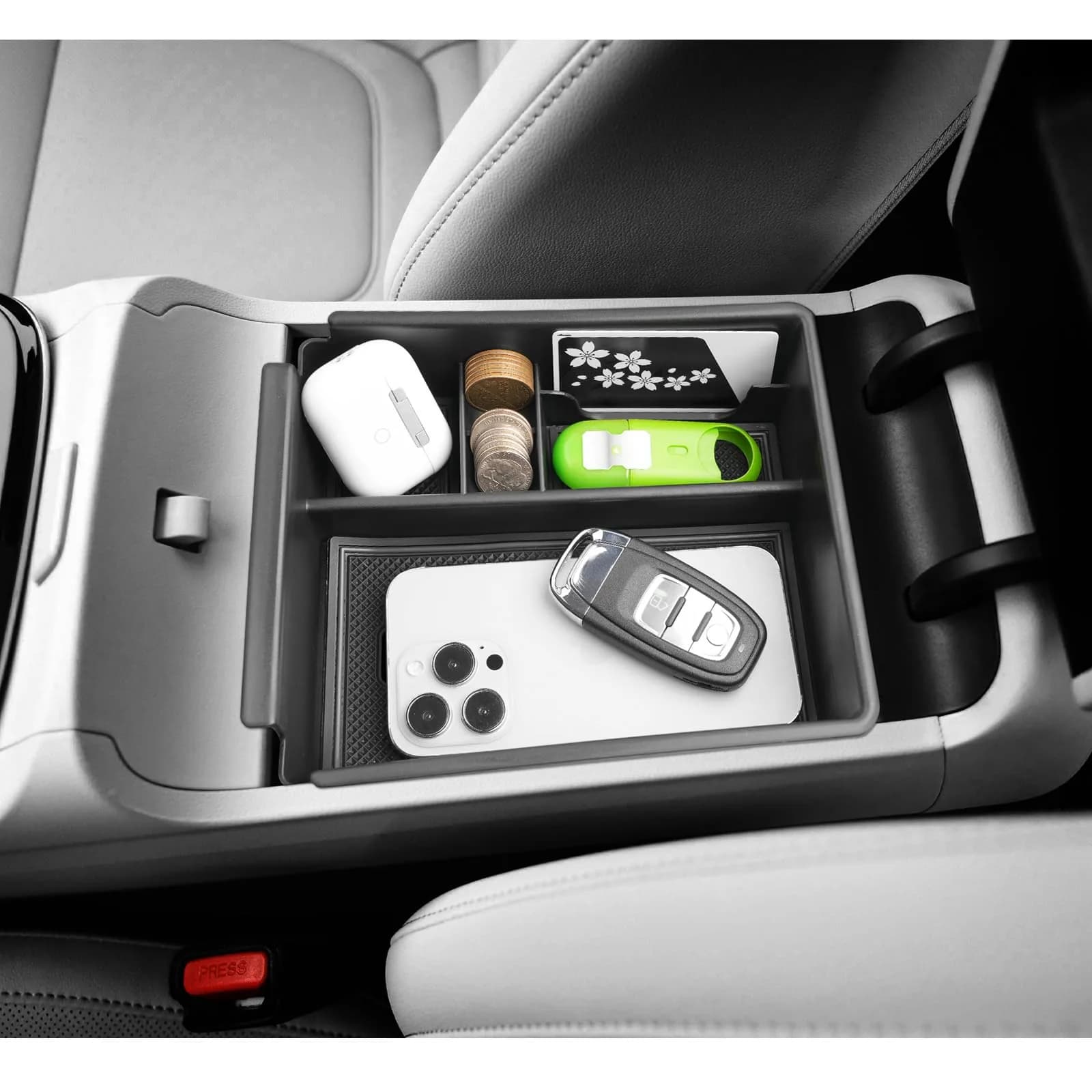 ZCLINKO Hyundai Tucson Center Console Organizer Armrest Storage Box | Custom Fit for 2022-2026 NX4 Models