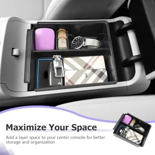 ZCLINKO Hyundai Tucson Center Console Organizer 2022-2026 | Blue thumbnail 5