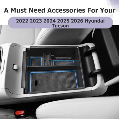 ZCLINKO Hyundai Tucson Center Console Organizer 2022-2026 | Blue thumbnail 9