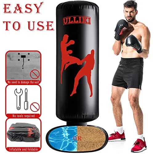 ULLIKI Freestanding Punching Bag for Adults 63" | Stress Relief & Family Fun thumbnail 6
