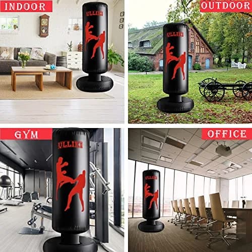 ULLIKI Freestanding Punching Bag for Adults 63" | Stress Relief & Family Fun thumbnail 7
