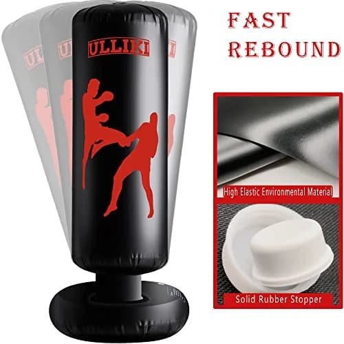 ULLIKI Freestanding Punching Bag for Adults 63" | Stress Relief & Family Fun thumbnail 5