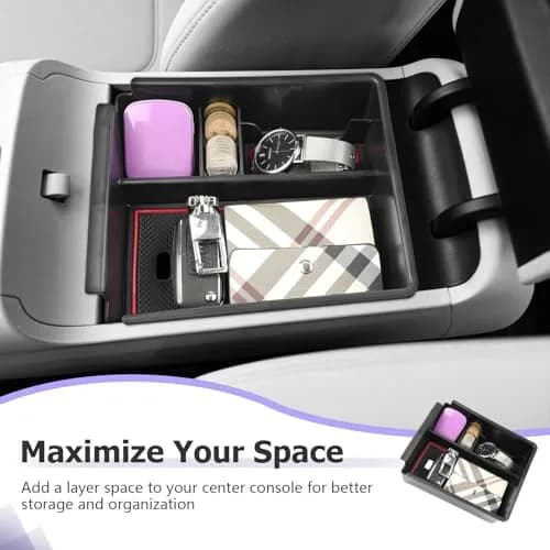 ZCLINKO Hyundai Tucson Center Console Organizer 2022-2026 | Red thumbnail 5