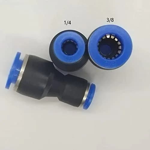 ROZESAZZ Pneumatic Quick Connector 3/8" OD x 1/4" OD Reducer Union (Pack of 10) | Connects Different Size Tubes Easily thumbnail 2