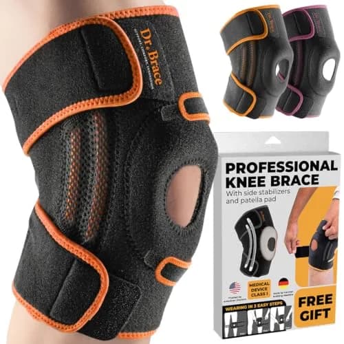 DR. BRACE ELITE Knee Brace with Side Stabilizers & Patella Gel Pads Small Mars | FDA Approved Orthopedic Brace for Pain Relief & Recovery thumbnail 1
