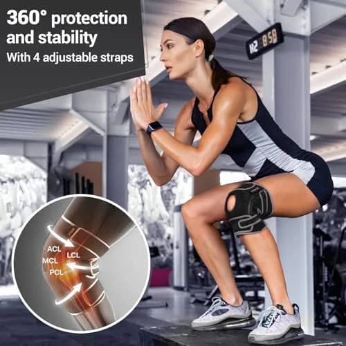 DR. BRACE ELITE Knee Brace with Side Stabilizers & Patella Gel Pads for Maximum Knee Pain Support and Recovery (Small, Mercury) thumbnail 5