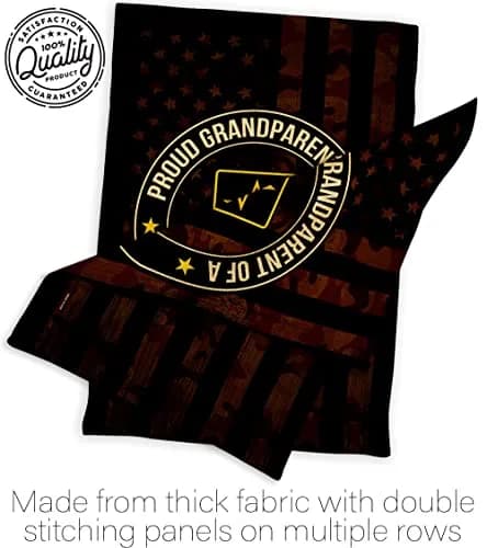US MILITARY Proud Grandparent Army Burlap Garden Flag-Set Wall Hanger 13" x 18.5" | Double-Sided, Made In USA thumbnail 7