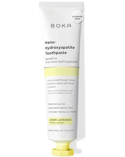 Boka Lemon Lavender Toothpaste 118ml (4 Oz) | Fluoride-Free Enamel Care with Nano Hydroxyapatite thumbnail 1