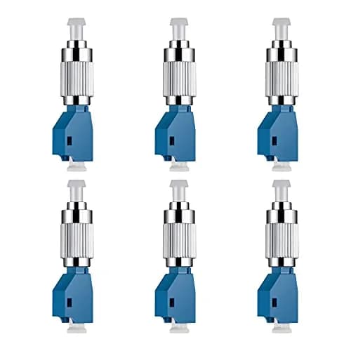 Moocci Fiber Adapter 6-Pack | Hybrid FC Male to LC Female | Single Mode 9/125um | Low Loss, High Precision thumbnail 1