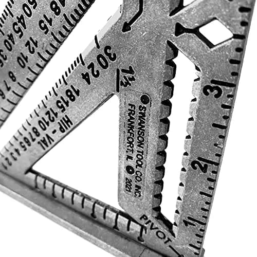 Swanson Speed Square Pro 7" | Accurate 90° & 45° Layout for Framing thumbnail 5