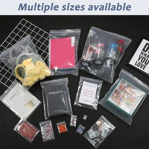 Foopama Clear Zip Lock Plastic Bags 5 Mil 2" x 3" (200 Count) | Heavy Duty & Durable Packaging thumbnail 7