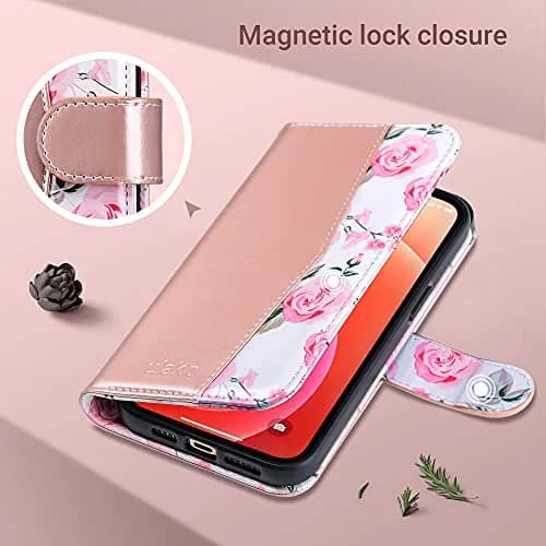 ULAK Wallet Case for iPhone 13 Pro Max 6.7 inch | Card Holder, Shockproof, Flip Leather thumbnail 4