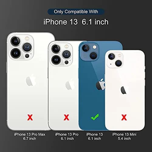 ULAK Wallet Case for iPhone 13 6.1 inch | Premium PU Leather Flip Cover with Card Slots & Kickstand thumbnail 5