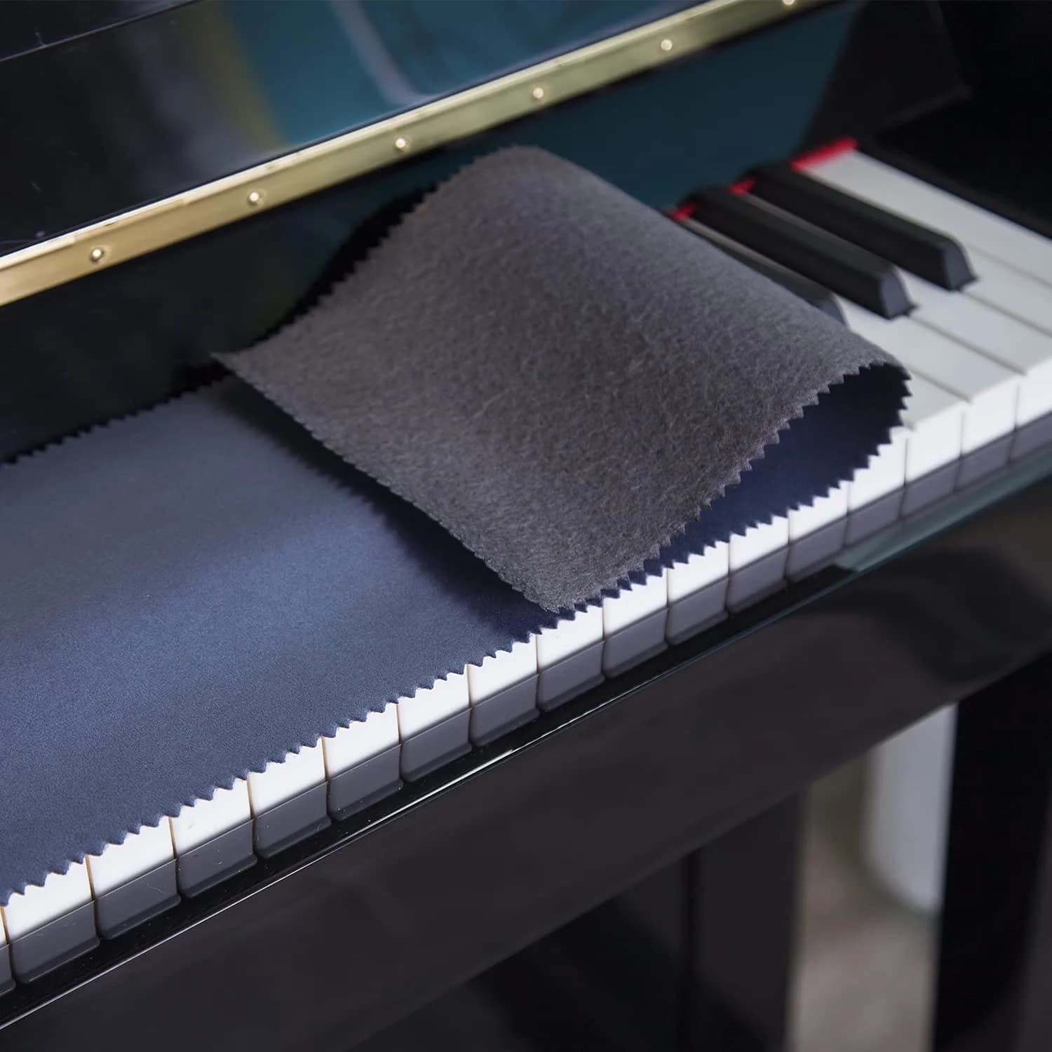 Mooson Piano Keyboard Anti-Dust Cover Dark Blue | High-Technology Fabric Key Cover Cloth for Upright, Electric & Grand Pianos (50 inches x 5.9 inches)