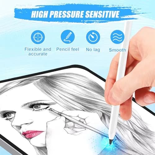 REEYEAR Black Input Pen Tips | Precise 0.78mm Fine Point Stylus Replacement for Apple Pencil 1st & 2nd Gen, Durable Copper Material, 2 Pack thumbnail 3