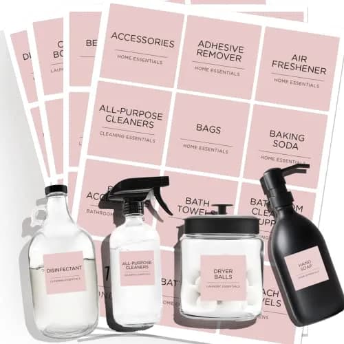 v2croft 144 pcs laundry labels set | Water & Oil Resistant Labels for Laundry & Home (120 chars) thumbnail 1
