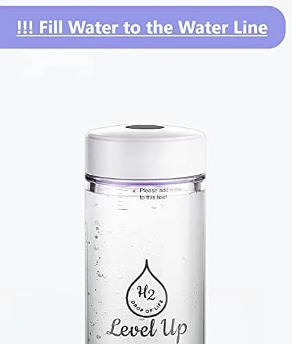 LevelUpWay White 250ml Hydrogen Water Bottle Generator | SPE PEM Technology thumbnail 6