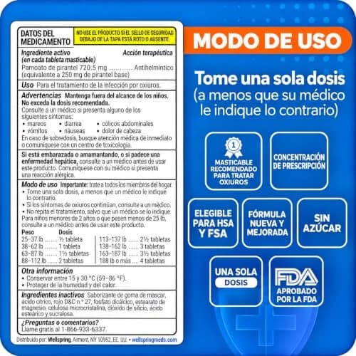 PIN RID Pyrantel Pamoate 250mg Chewable Tablets for Pinworm Relief | Tasty Bubblegum Flavor, 24 Count thumbnail 5