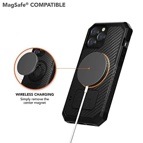 Rokform Rugged Case for iPhone 13 Pro Max, Magentic + RokLock (Black) | Military-Grade Shock & Drop Protection thumbnail 6